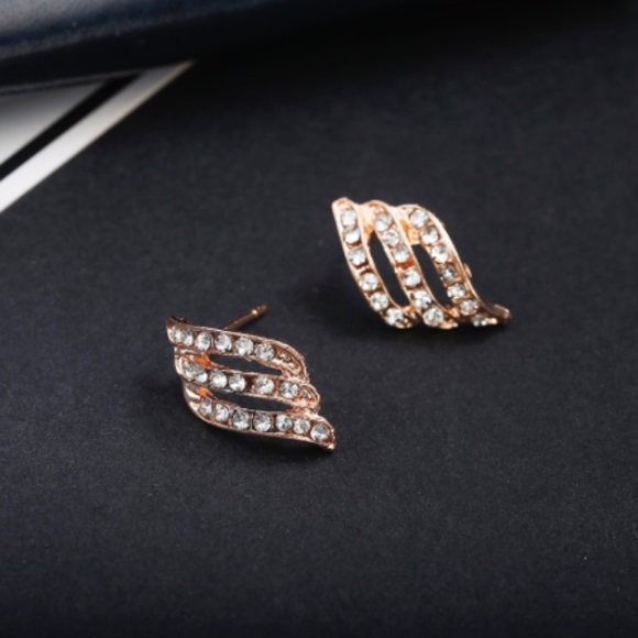 Elegant Rhinestone Earrings - Picture 4 of 9